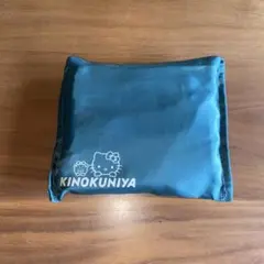紀伊國屋✖️ハローキティ エコバッグ　緑　グリーン　日本製　大容量