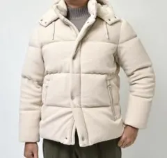 HERNO （ヘルノ）ボア ダウンジャケット オフホワイト 48