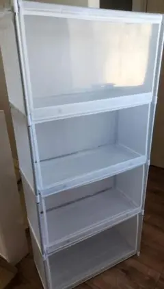 新品です1個 白ですの本棚