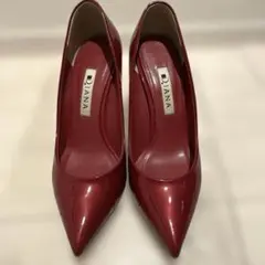 DIANA ハイヒール　パンプス　赤　エナメル　21.5