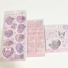 クロミ マイメロディ サンリオ　しゃかしゃかシール　おはじきシール　新作