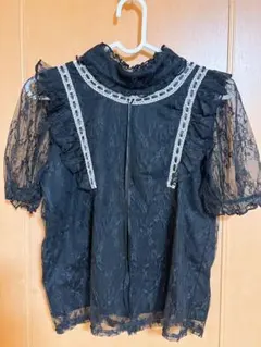 Ank Rouge 半袖レースブラウス