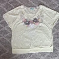 Tocca 短袖T恤 130 黃色 花卉圖案