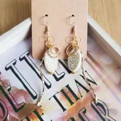 。*♡再販♡*。ゆらゆらピアス。:°ஐ♡*ゴールド　No.185