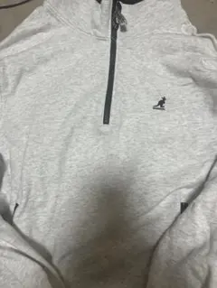 KANGOLグレー ジップアップ スウェット