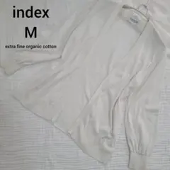 ワールド　index エクストラファインオーガニックコットン カーディガン Mのサムネイル