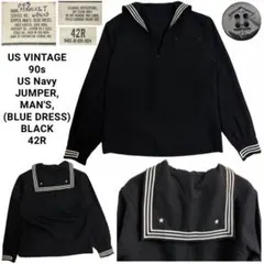 US NAVY 90s JUMPER,MAN'S, (BLUE DRESS)のサムネイル