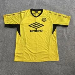 スポーツ umbroユニフォーム ウェア サッカー 黄 黒 XO（3L） 半袖