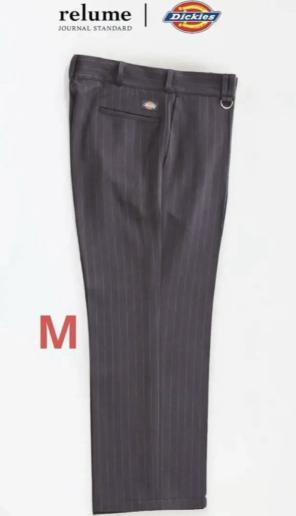 新品】Dickies/relume別注スラックス ネイビー ストライプ M - メルカリ