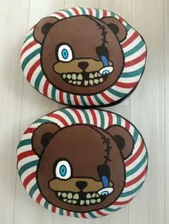 美品＊マジカルバーガー リバーシブル クッション マクラ 2個セット