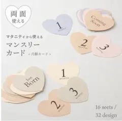 マタニティから使えるマンスリーカード 月齢カード *最終価格*