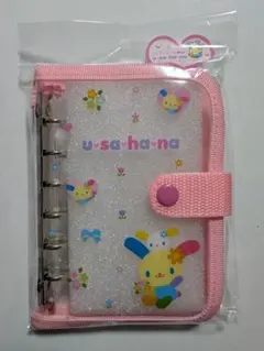 ウサハナ×SPINNS シールバインダー　ピンク