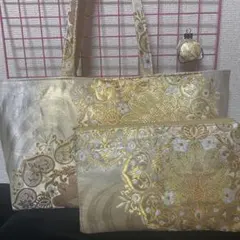 バッグ　ポーチ　帯　リメイク
