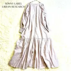アーバンリサーチサニーレーベル パフスリーブコットンジャガードワンピース