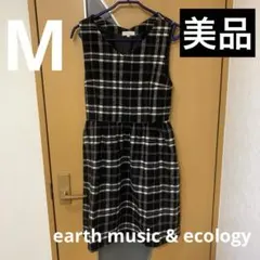 【美品】earth music & ecology ノースリーブワンピース M