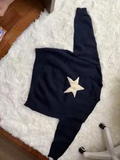 Dazy ネイビー 星モチーフ 長袖ニット