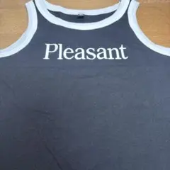 Pleasant ノースリーブタンクトップ 黒のサムネイル
