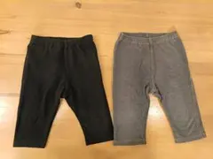 ユニクロ レギンス 七分丈 2枚セット 90cm