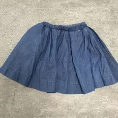 プティマイン　デニム　スカパン　petit main