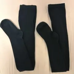 イオン トップバリュ TOPVALU 黒タイツ 135 2点セット