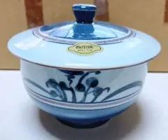 有田焼 蓋付き湯呑 7客　昭和レトロ　新品未使用箱入りのサムネイル