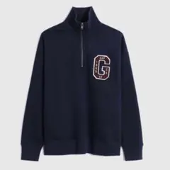 新品タグ付き　GAP スウェット　ハーフジップ　ネイビー