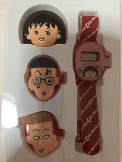1990年 当時物 ちびまる子ちゃん デジタルウォッチ タカラ 未使用 箱付き