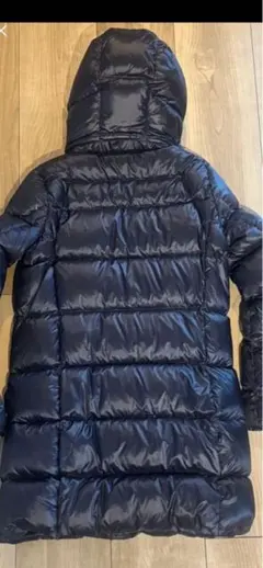 POLO フード付き ブラックダウンジャケット