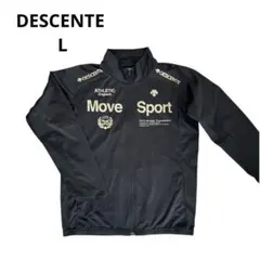 【デサント】move sport ジャージ 黒 ゴールド L