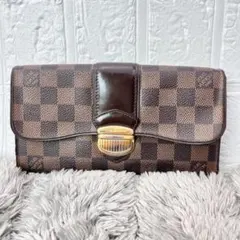 ルイヴィトン ダミエ エベヌ ポルトフォイユ システィナ 長財布
