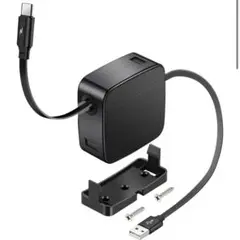 160cmUSBC TYPEC 巻き取り式充電ケーブル 3A急速充電&データ転送