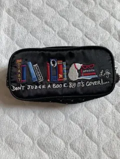 LULU GUINNESS ポーチ 刺繍 ブラック　ルルギネスのサムネイル