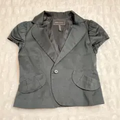 BCBG MAXAZRIA　ショートスリーブジャケット　黒　サイズSのサムネイル