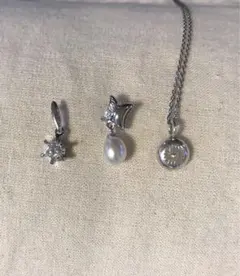 ペンダントトップ3点セット チェーン付き