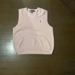 Polo by Ralph Lauren ピンクベスト XL