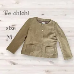 Te chichi ノーカラージャケット Mサイズ ベージュ 卒業式 入学式