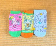 ど*ん様 （used品）プリキュア・ポケモン 靴下３点セット
