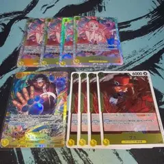 ワンピースカードゲーム師弟の絆　SECバーソロミュー・くまSRしらほし他セット