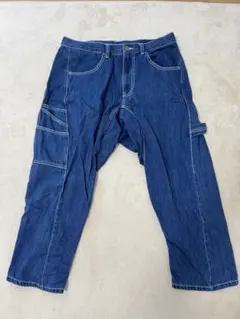 【美品】ダンケシェーン ホワイトステッチ デニムペインターパンツ M ワークのサムネイル