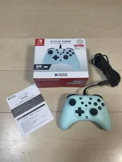 ホリパッド TURBO アイスブルー 有線コントローラー