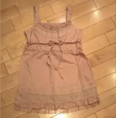 キ*こ様 ピンクハウス プチリボン&ピンタック 裾フリル綿ベスト - メルカリ