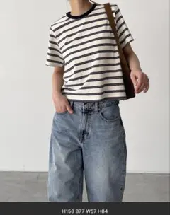 新品✴︎Lakey Park　マルチボーダーTシャツのサムネイル