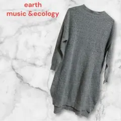 earth music &ecology ニットワンピース グレー フリーサイズ