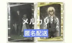 名探偵コナン　安室透　赤井秀一　スクエア缶バッジ