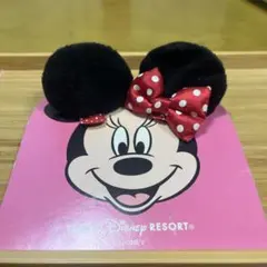 ディズニー ミニーマウス　パッチン 耳 ヘアピン 髪留め