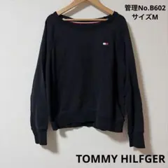 レディース　トップス　トミーヒルフィガー ブラック スウェット　サイズM