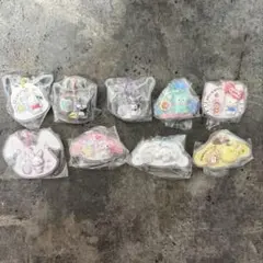 サンリオキャラクターズ　パッケージチャーム＆チョコボーロ　9点　セミコンプリート