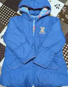 専用 ティンカーベル 取り外し可能フード付きコート ブルー 140