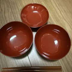 お食い初め用赤いお椀セット