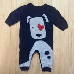 baby GAP ニットロンパース ネイビー 70